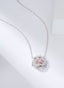 14K GOLD 0.35 CTW NATURAL PINK DIAMOND & DIAMOND NECKLACE