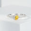 14K GOLD 0.26 CTW NATURAL YELLOW DIAMOND & DIAMOND RING