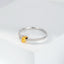 14K GOLD 0.26 CTW NATURAL YELLOW DIAMOND & DIAMOND RING