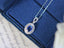 14K GOLD 0.69 CTW NATURAL SAPPHIRE & DIAMOND NECKLACE