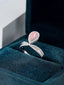 14K GOLD 0.82 CTW NATURAL PINK DIAMOND & DIAMOND RING