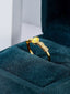 14K GOLD 0.31 CTW NATURAL YELLOW DIAMOND & DIAMOND RING