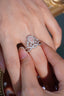 14K GOLD 0.59 CTW NATURAL PINK DIAMOND & DIAMOND RING