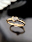 14K GOLD 0.30 CT NATURAL F DIAMOND RING