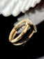 14K GOLD 0.30 CT NATURAL F DIAMOND RING