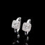 14K GOLD 0.82 CTW NATURAL H DIAMOND EARRINGS