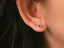 14K GOLD 0.33 CTW NATURAL RUBY & DIAMOND EARRINGS