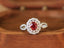 14K GOLD 1.52 CTW NATURAL RUBY & DIAMOND RING