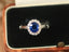 14K GOLD 1.75 CTW NATURAL SAPPHIRE & DIAMOND RING