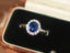 14K GOLD 1.75 CTW NATURAL SAPPHIRE & DIAMOND RING