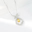 14K GOLD 0.62 CTW NATURAL YELLOW DIAMOND & DIAMOND NECKLACE