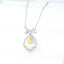 14K GOLD 0.62 CTW NATURAL YELLOW DIAMOND & DIAMOND NECKLACE