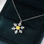 14K GOLD 0.30 CTW NATURAL YELLOW DIAMOND & DIAMOND NECKLACE