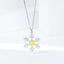 14K GOLD 0.30 CTW NATURAL YELLOW DIAMOND & DIAMOND NECKLACE