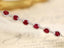 14K GOLD 3.40 CTW NATURAL RUBY & DIAMOND BRACELET