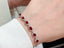 14K GOLD 3.40 CTW NATURAL RUBY & DIAMOND BRACELET