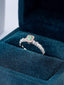 14K GOLD 0.68 CTW NATURAL GREEN DIAMOND & DIAMOND RING