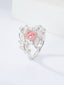 14K GOLD 1.10 CTW NATURAL PINK DIAMOND & DIAMOND RING