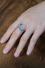 14K GOLD 0.90 CT NATURAL H DIAMOND RING