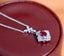 14K GOLD 0.65 CTW NATURAL RUBY & DIAMOND NECKLACE