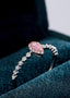 14K GOLD 0.36 CTW NATURAL PINK DIAMOND & DIAMOND RING