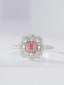 14K GOLD 0.49 CTW NATURAL PINK DIAMOND & DIAMOND RING