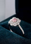 14K GOLD 0.49 CTW NATURAL PINK DIAMOND & DIAMOND RING