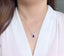 14K GOLD 1.33 CTW NATURAL SAPPHIRE & DIAMOND NECKLACE