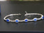 14K GOLD 2.43 CTW NATURAL SAPPHIRE & DIAMOND BRACELET