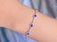 14K GOLD 2.43 CTW NATURAL SAPPHIRE & DIAMOND BRACELET