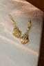 14K GOLD 0.74 CT NATURAL H DIAMOND EARRINGS