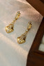 14K GOLD 0.74 CT NATURAL H DIAMOND EARRINGS