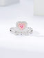 14K GOLD 0.52 CTW NATURAL PINK DIAMOND & DIAMOND RING