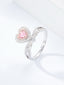 14K GOLD 0.52 CTW NATURAL PINK DIAMOND & DIAMOND RING