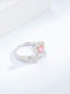 14K GOLD 0.52 CTW NATURAL PINK DIAMOND & DIAMOND RING