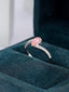 14K GOLD 0.44 CTW NATURAL PINK DIAMOND & DIAMOND RING