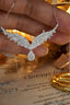 14K GOLD 0.73 CT NATURAL H DIAMOND NECKLACE