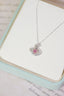 14K GOLD 0.30 CT NATURAL PINK DIAMOND & DIAMOND NECKLACE