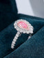 14K GOLD 1.03 CTW NATURAL PINK DIAMOND & DIAMOND RING