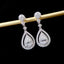 14K GOLD 1.33 CTW NATURAL H DIAMOND EARRINGS