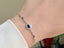 14K GOLD 0.87 CTW NATURAL SAPPHIRE & DIAMOND BRACELET