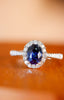 14K GOLD 1.48 CTW NATURAL SAPPHIRE & DIAMOND RING