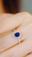 14K GOLD 1.48 CTW NATURAL SAPPHIRE & DIAMOND RING