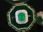 14K GOLD 2.65 CTW VIVID GREEN NATURAL EMERALD & DIAMOND RING