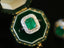 14K GOLD 2.65 CTW VIVID GREEN NATURAL EMERALD & DIAMOND RING