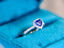 14K GOLD 1.46 CTW VIVID BLUE NATURAL SAPPHIRE & DIAMOND RING