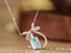 14K GOLD 1.32 CTW NATURAL AQUAMARINE & DIAMOND NECKLACE