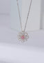 14K GOLD 0.35 CTW NATURAL PINK DIAMOND & DIAMOND NECKLACE