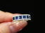 14K GOLD 1.80 CTW VIVID BLUE NATURAL SAPPHIRE & DIAMOND RING