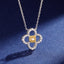 14K GOLD 0.47 CTW NATURAL YELLOW DIAMOND & DIAMOND NECKLACE